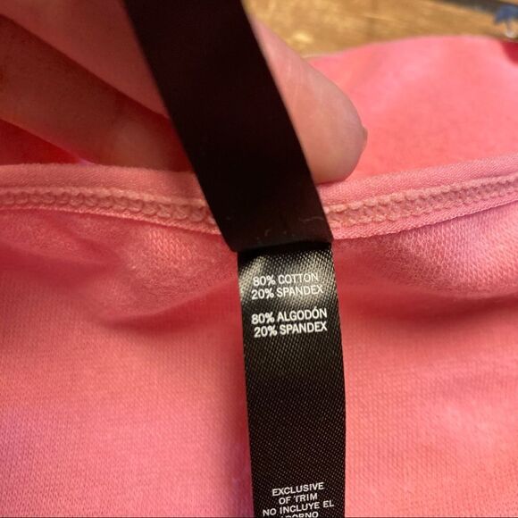 Steve Madden Pink Terry Cloth Bandeau Bralette Large NWT - Picture 5 of 6